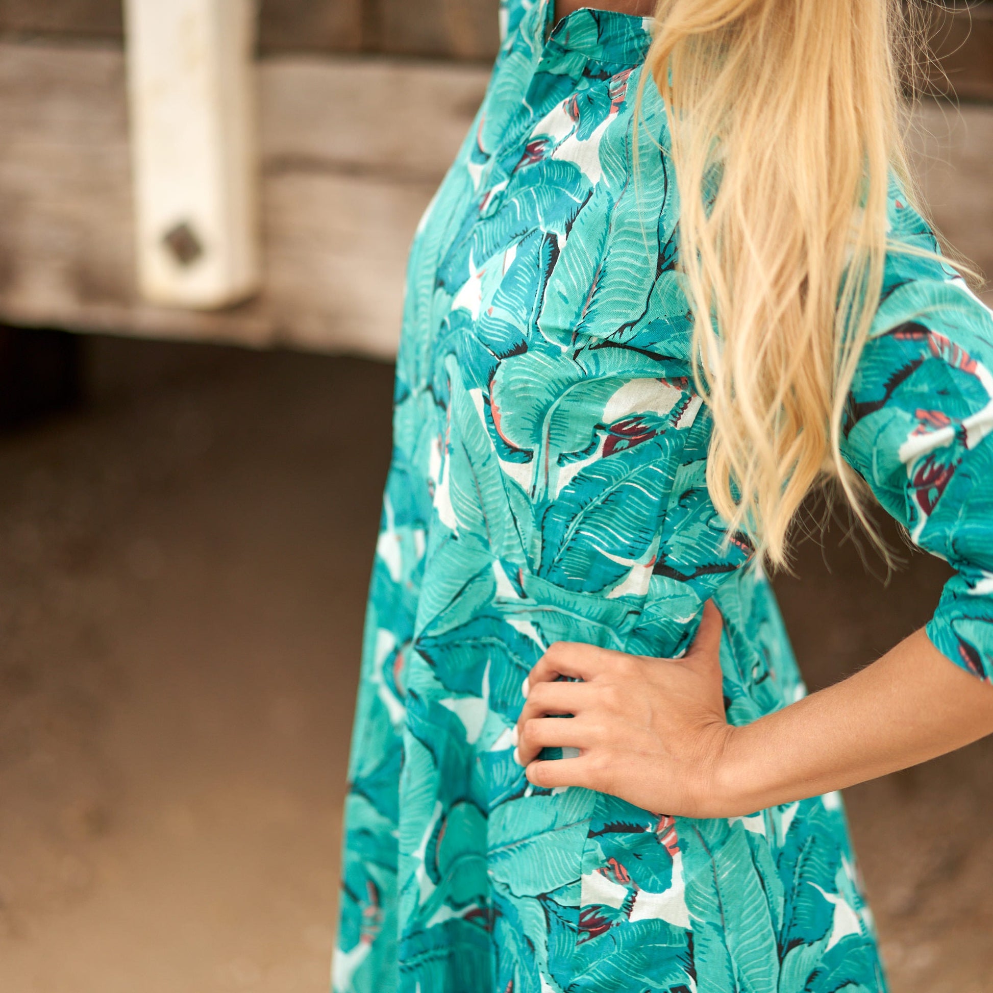'Tropical Escape' 100% Cotton Dress