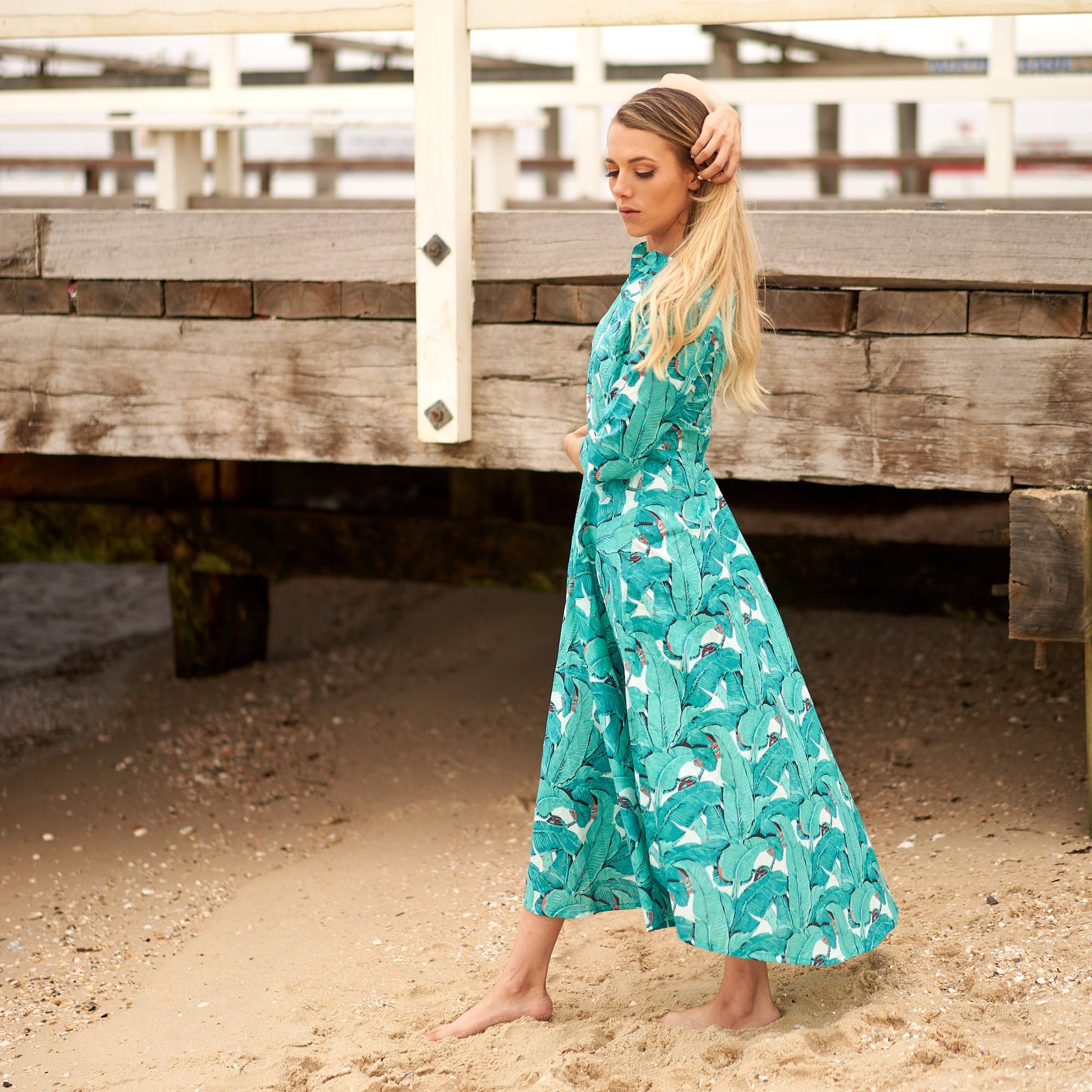 'Tropical Escape' 100% Cotton Dress