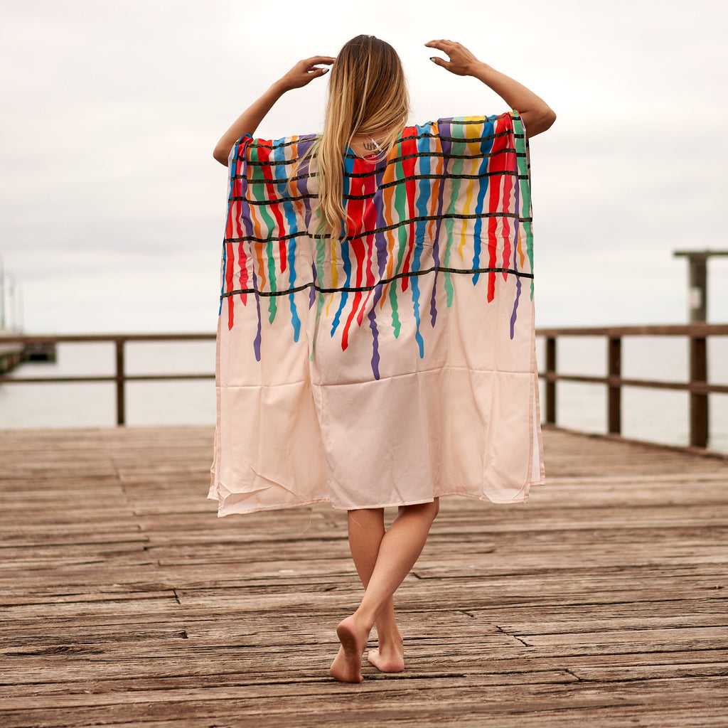 'Beach Vibes' 100% Cotton Kaftan