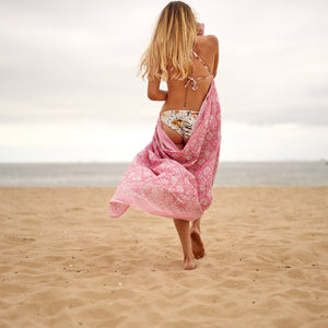 'Sun-Drenched Serenade' 100% Cotton Sarong