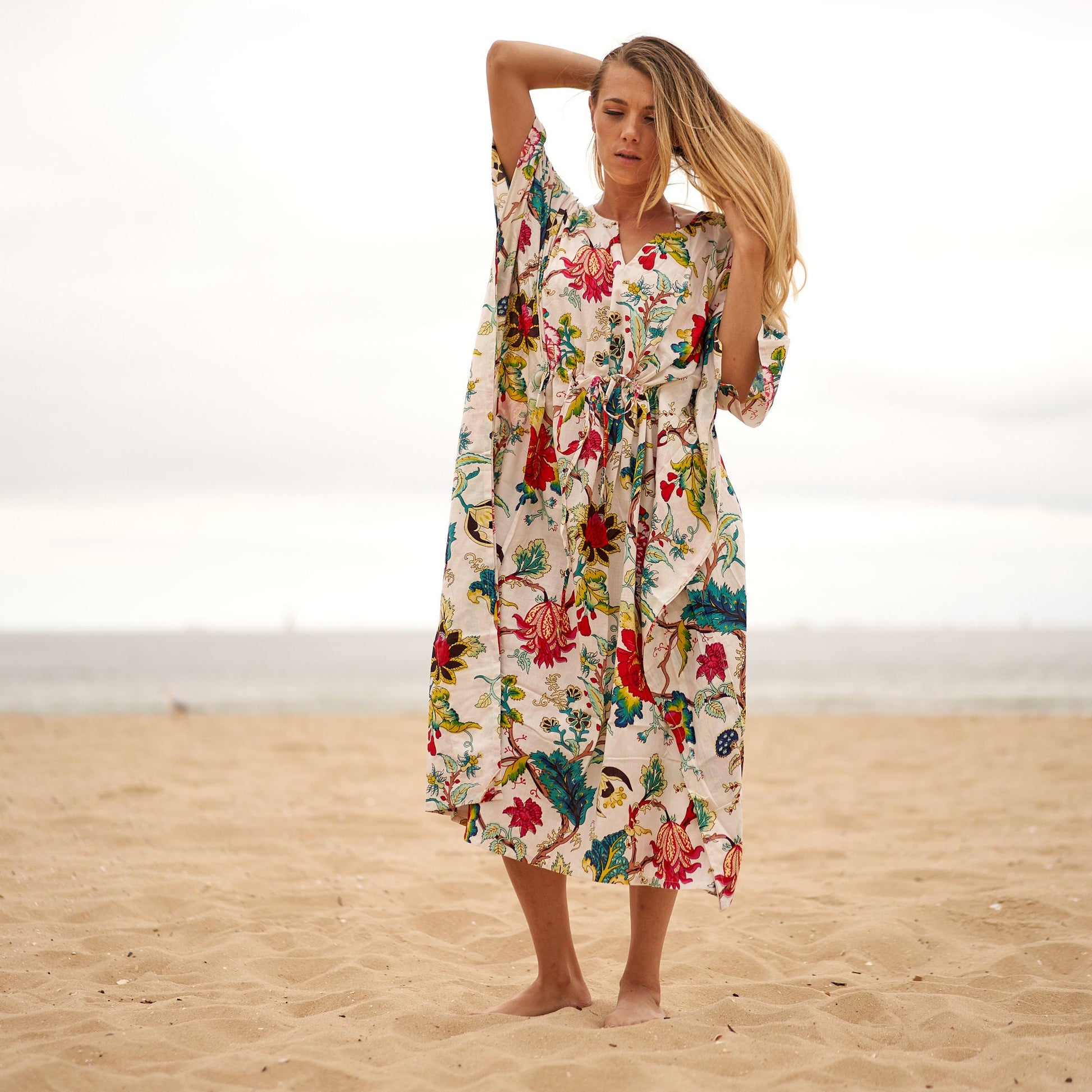 'Eternal Roots' 100% Cotton Kaftan