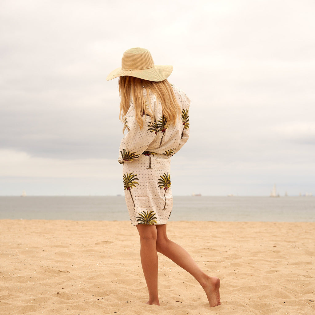Palm Beach' 100% Cotton Kimono Robe Robe