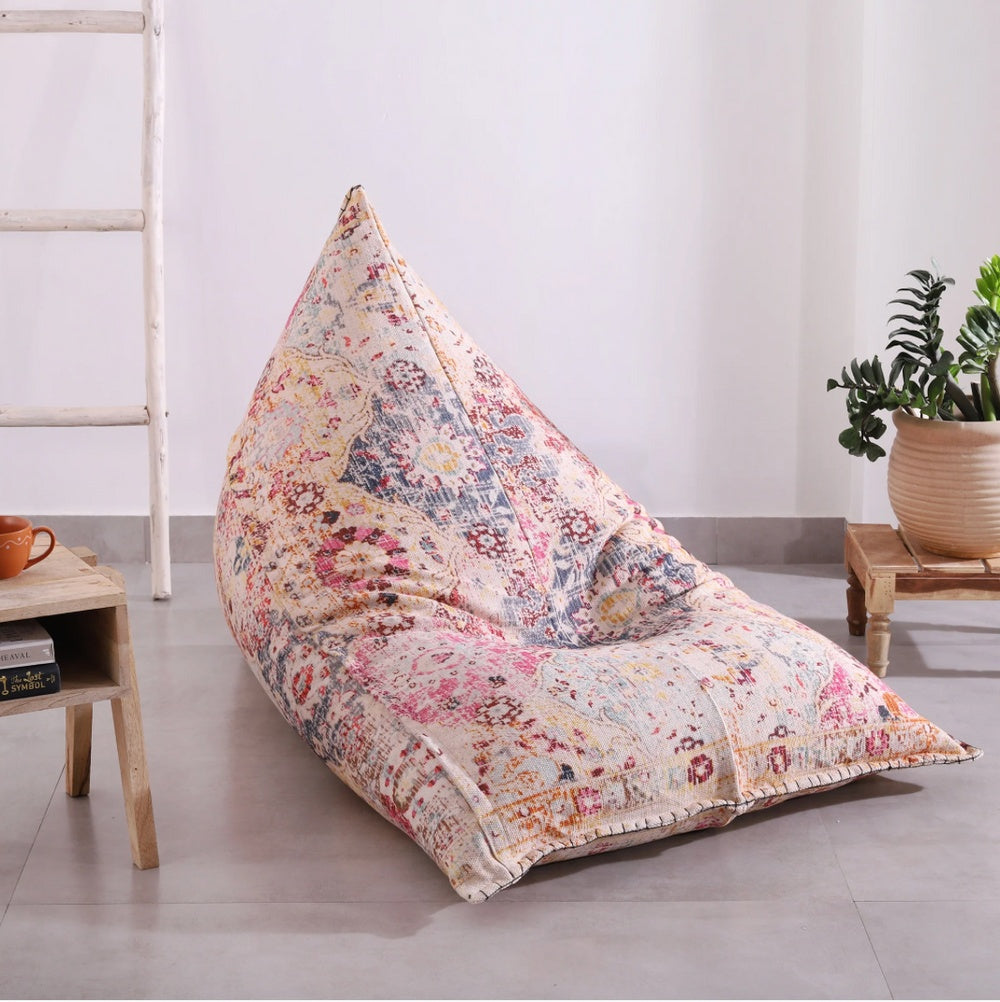 Bohemian Floor Cushion Chair - Stylish Bean Bag Lounger