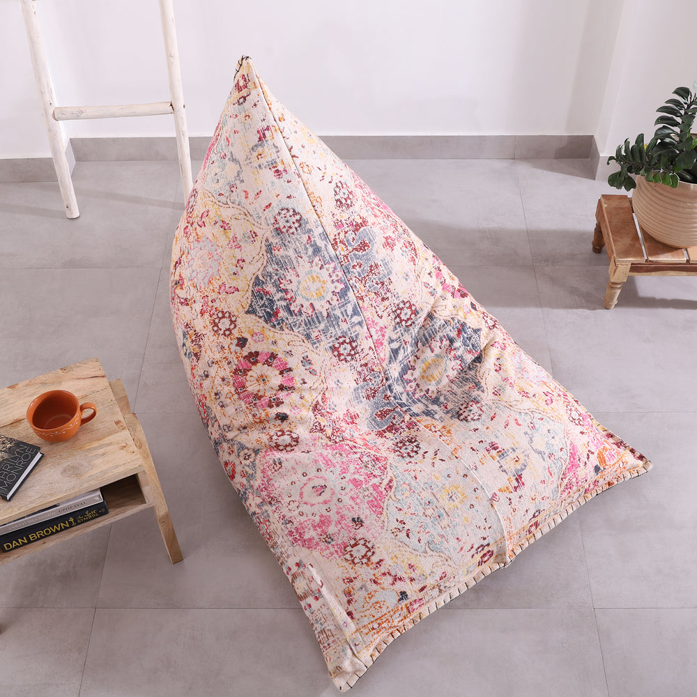 Bohemian Floor Cushion Chair - Stylish Bean Bag Lounger
