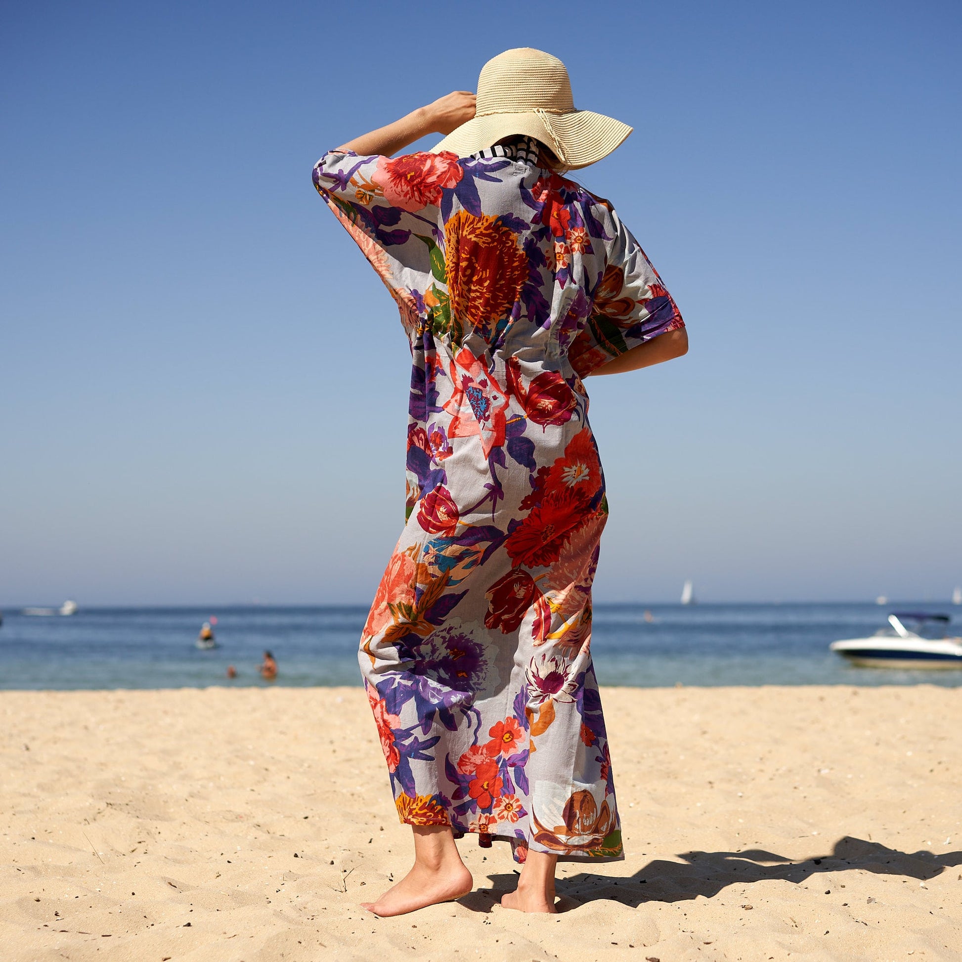 'Island Adventure' 100% Cotton Kaftan