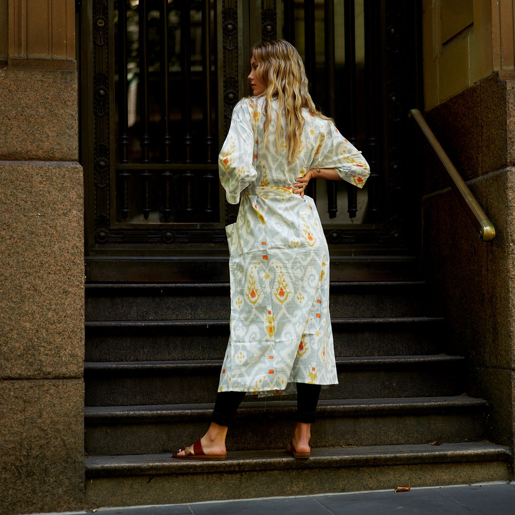 'Weekend Getaway' 100% Cotton Kimono Robe
