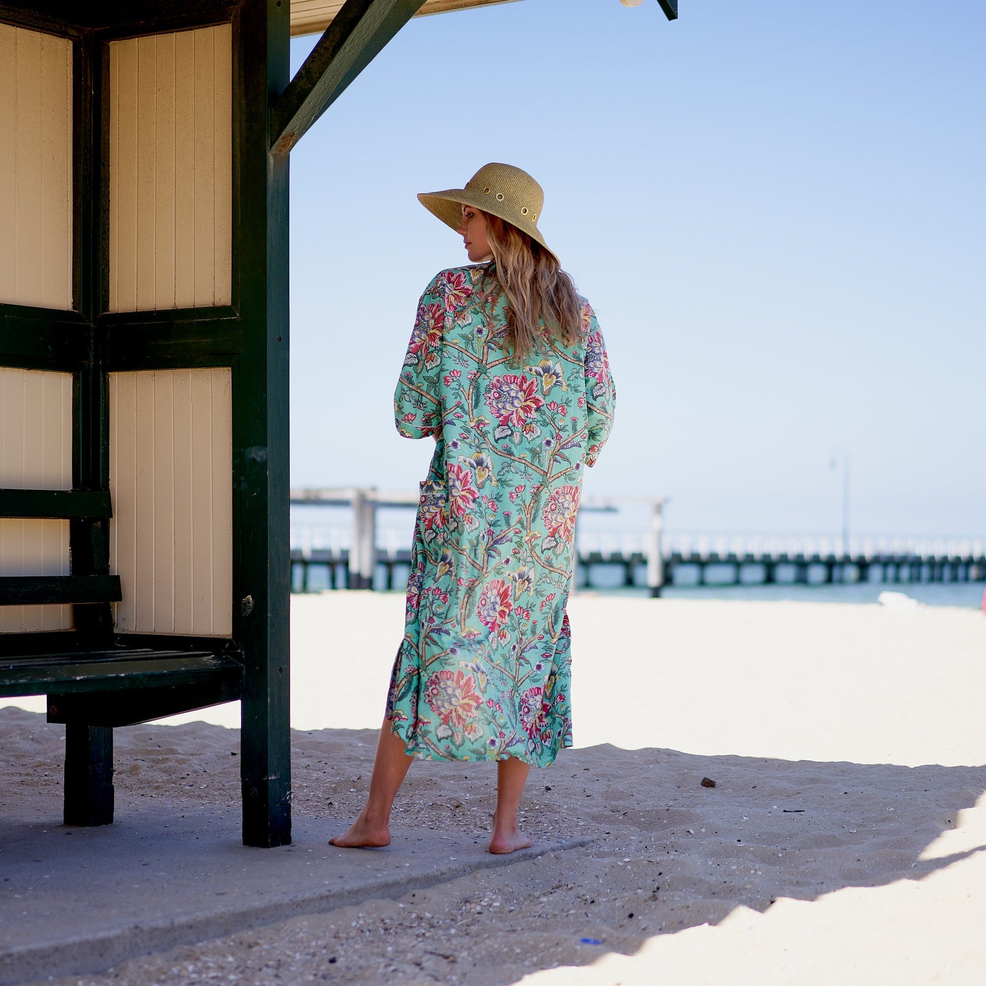 'Rest and Relaxation' 100% Cotton Kimono Robe