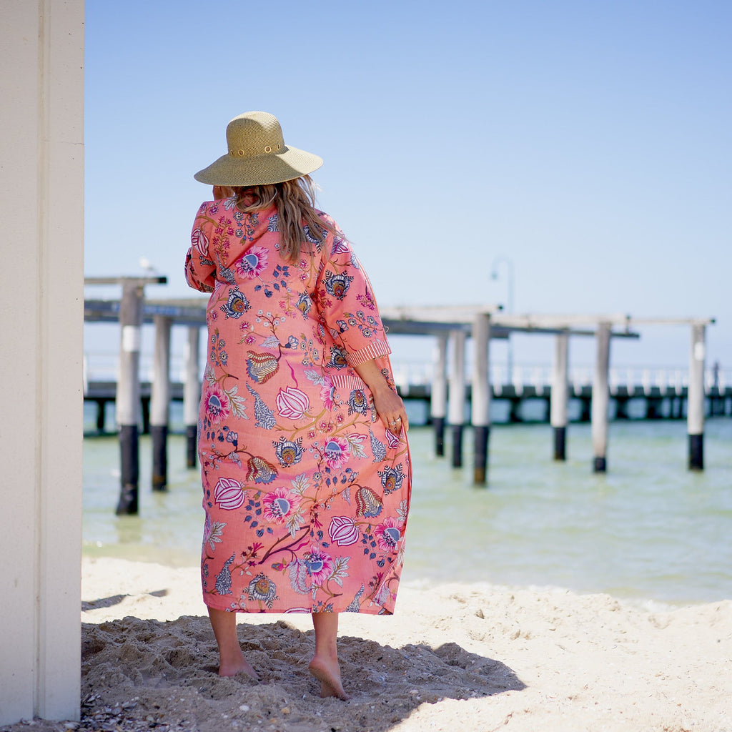 'Island Soul' 100% Cotton Kimono Robe