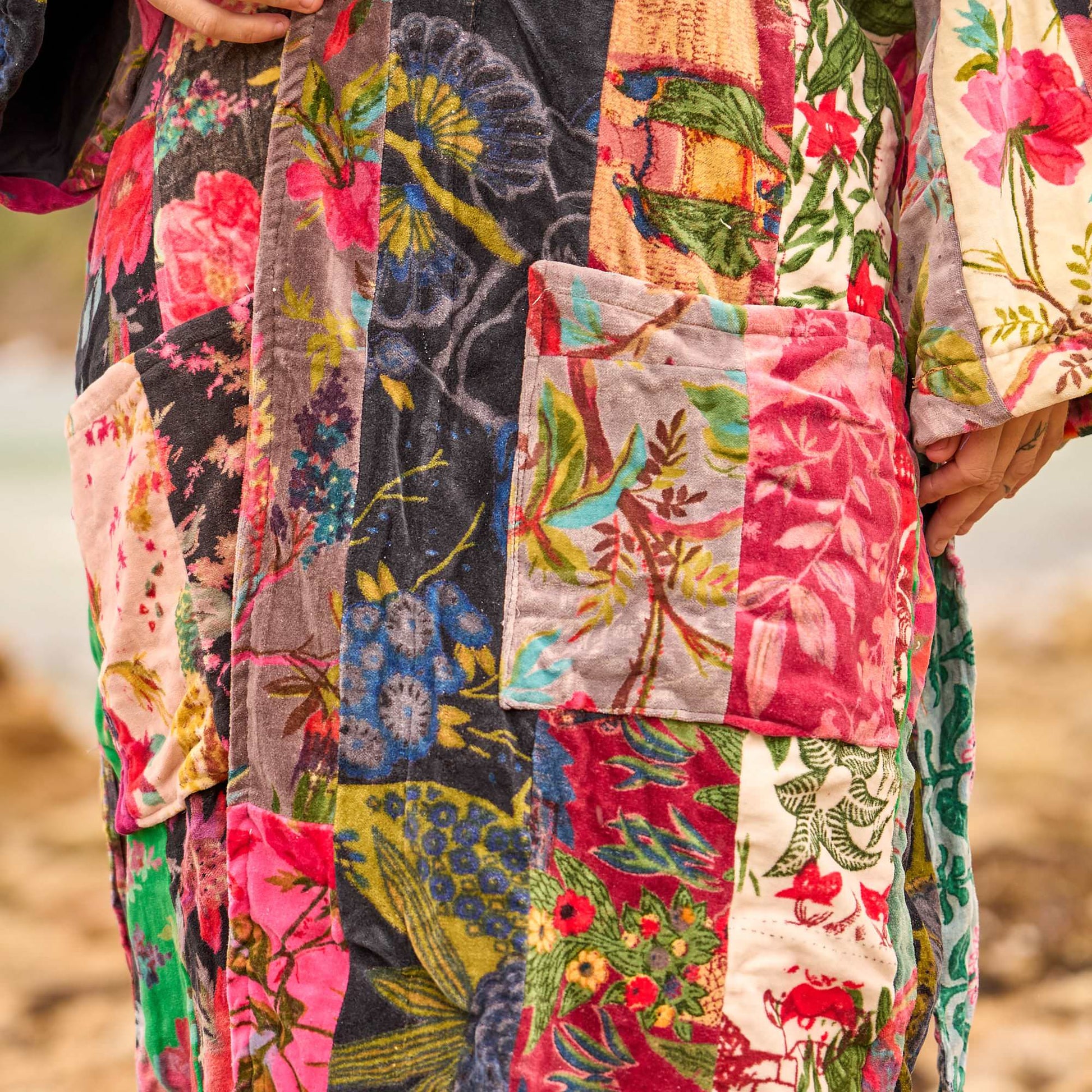 Velvet Bloom Kimono Robe – Boho Luxe Floral Wrap for Endless Wanderlust