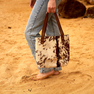 Genuine Cowhide Tote Bag - Artisan Threads