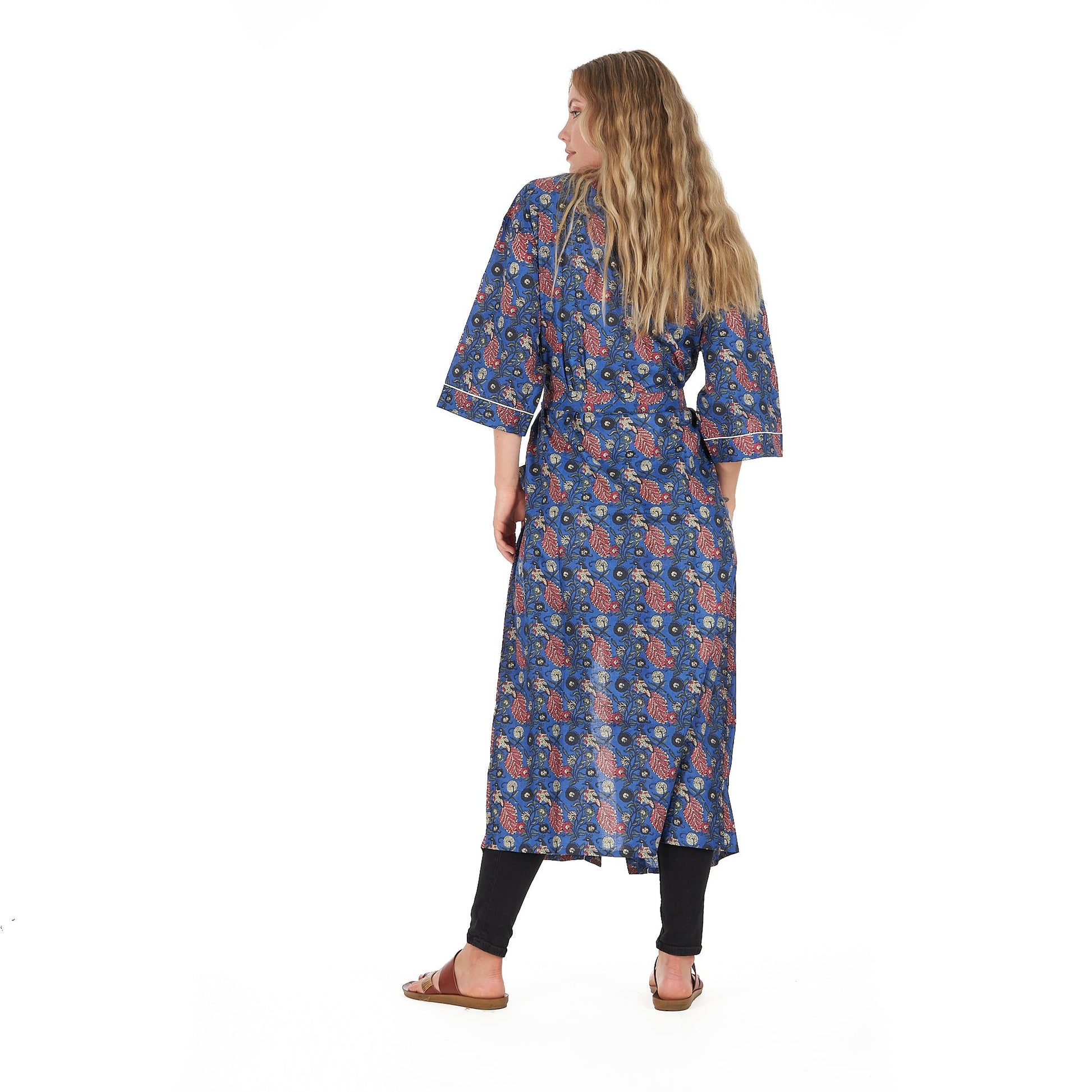 'Serene Style' 100% Cotton Kimono Robe