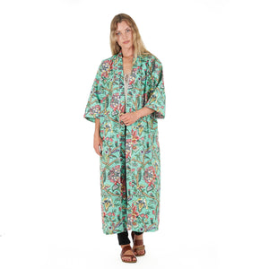 'Calm & Collected' 100% Cotton Kimono Robe