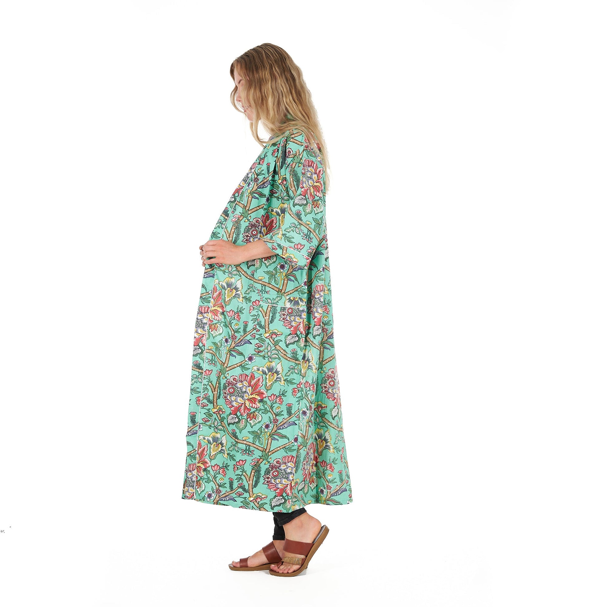 'Calm & Collected' 100% Cotton Kimono Robe
