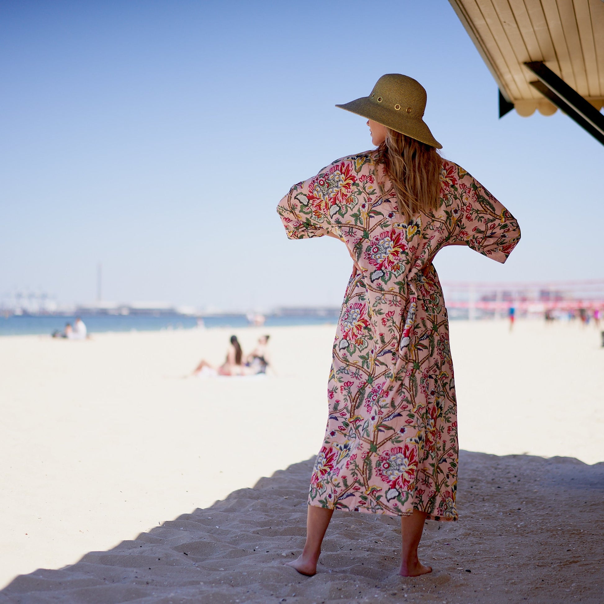 'Summer Breeze' 100% Cotton Kimono Robe