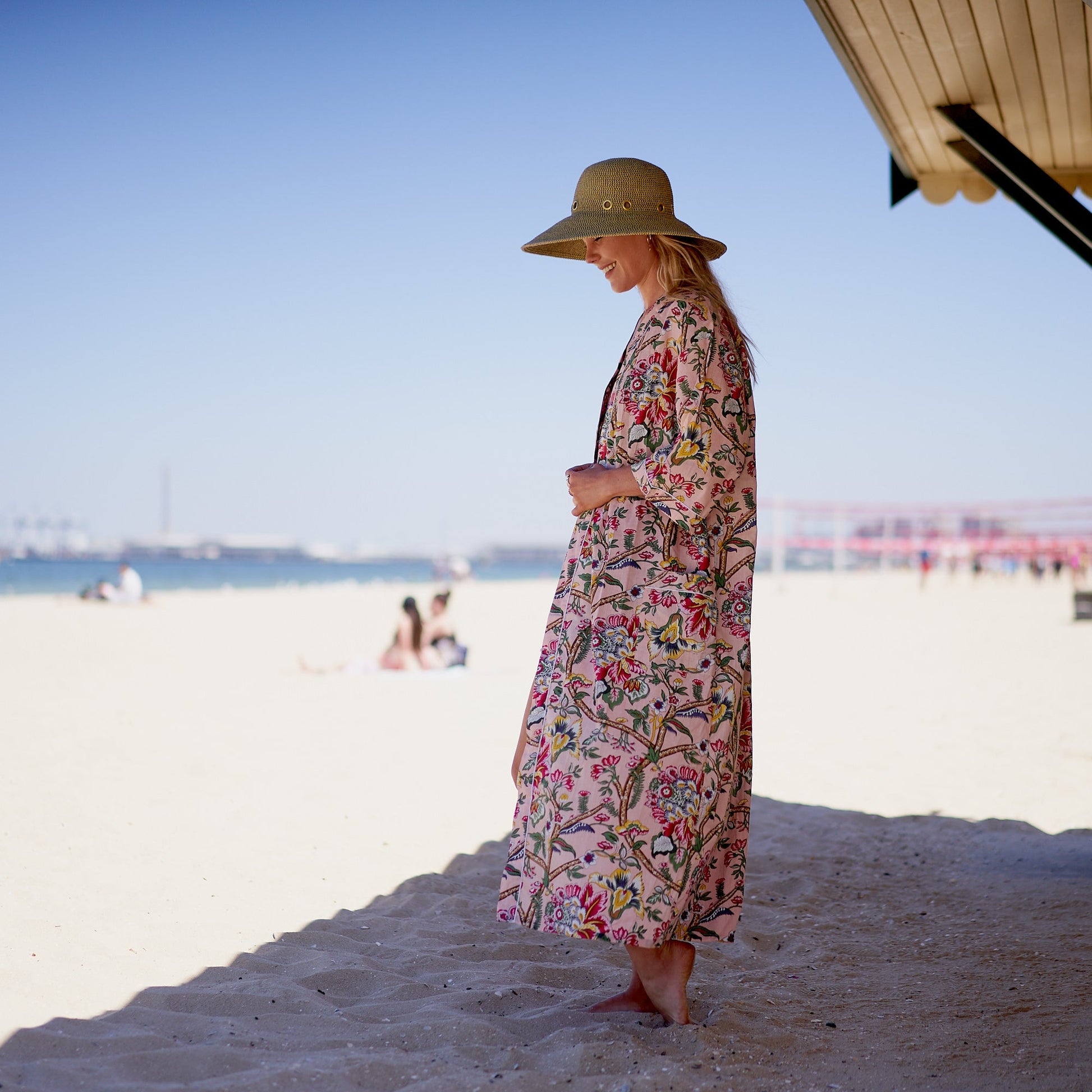 'Summer Breeze' 100% Cotton Kimono Robe