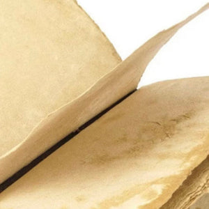 Vintage Cowhide Leather Journal Handmade - Black Patches