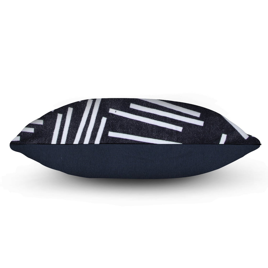 'Geometric Zen' 100% Cotton Velvet Cushion Cover