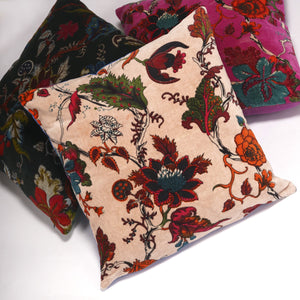'Eisha Escape' 100% Cotton Velvet Cushion Cover