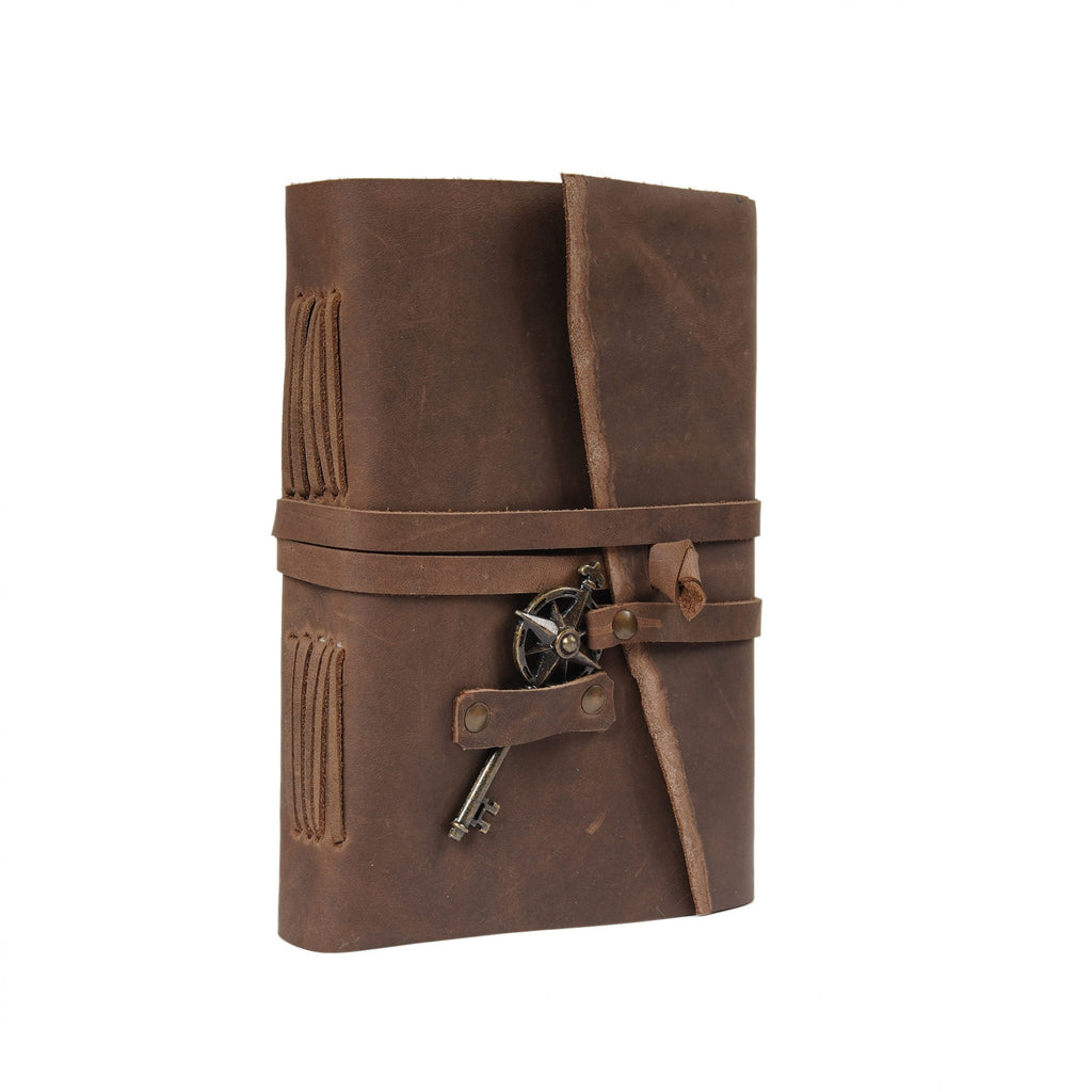 Vintage Leather Journal - Nomad's Key to Heaven