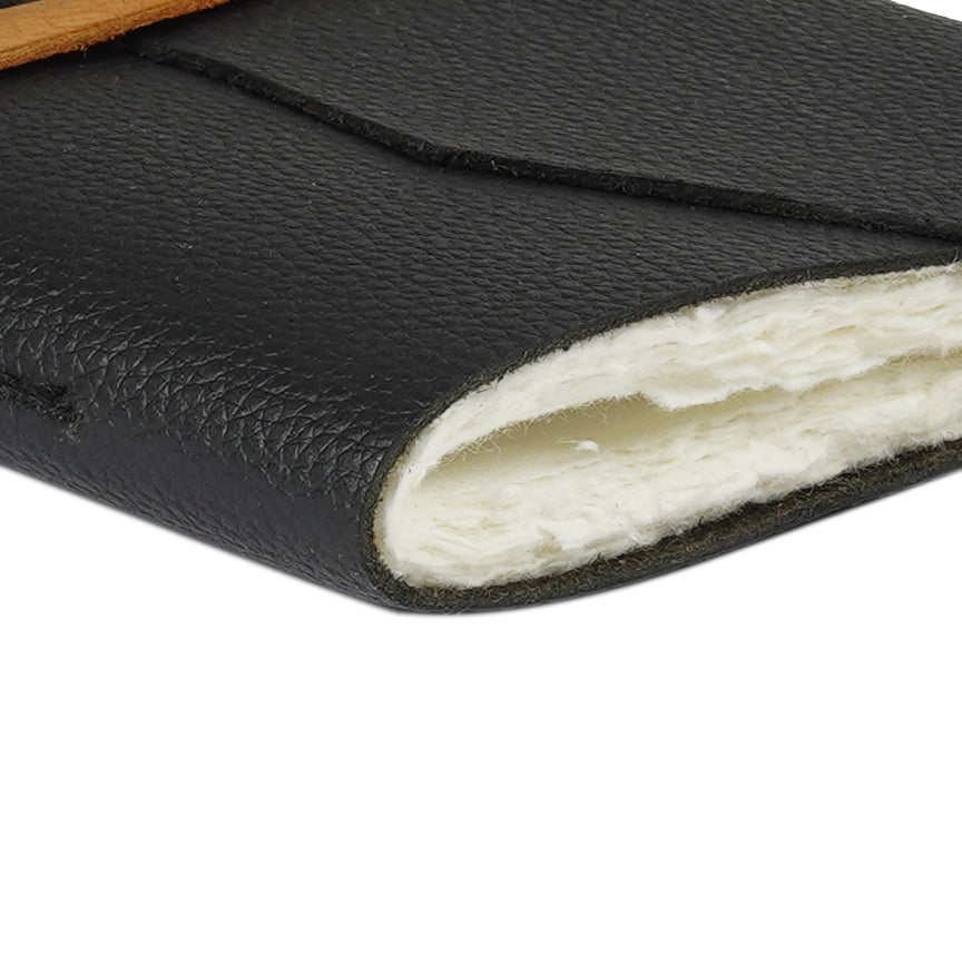 Vintage Leather Journal - Black Resistance
