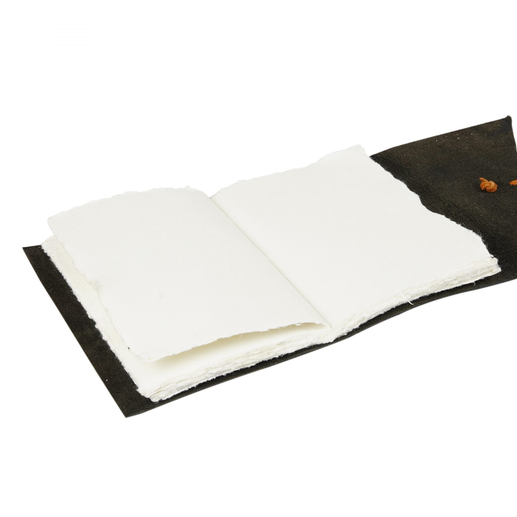 Vintage Leather Journal - Black Resistance