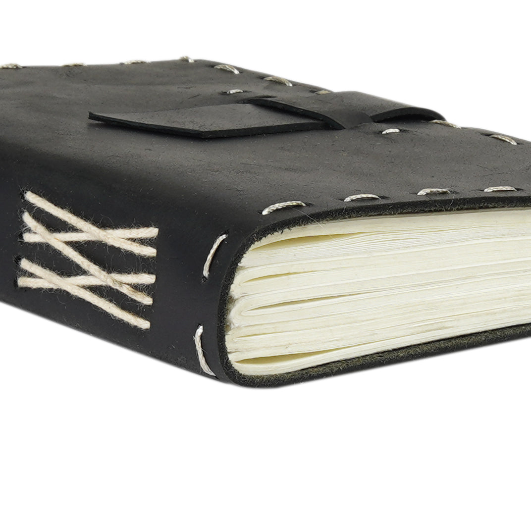 Vintage Leather Journal - Dots On Wanderlust Journal