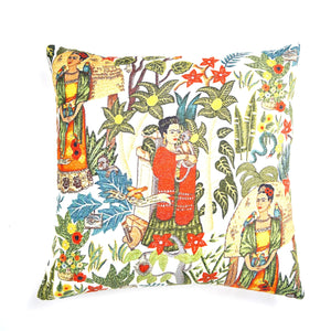 'Frida's Heritage' 100% Cotton Velvet Cushion Cover