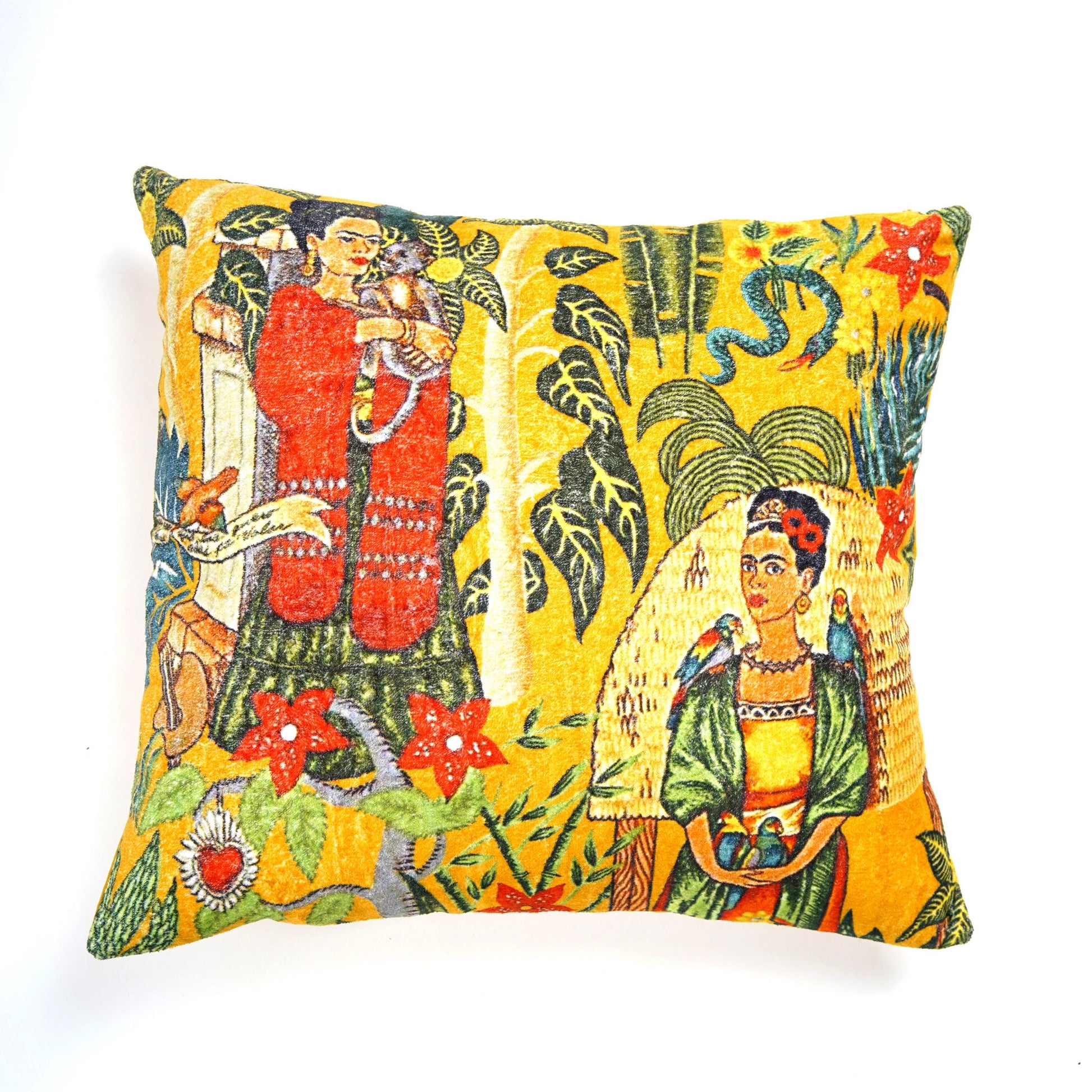 100% Cotton Velvet Cushion Cover - Eclectic Enchantment