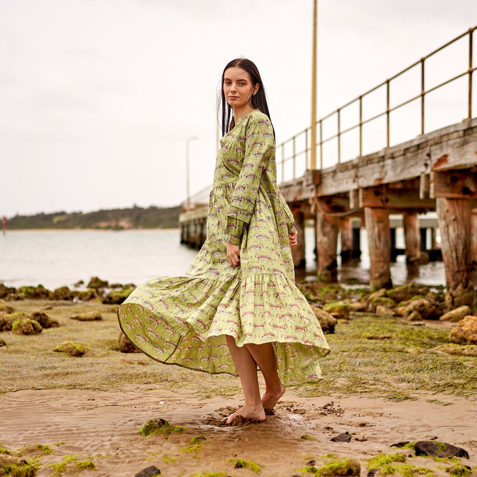 'Wild & Free' 100% Cotton Maxi Dress