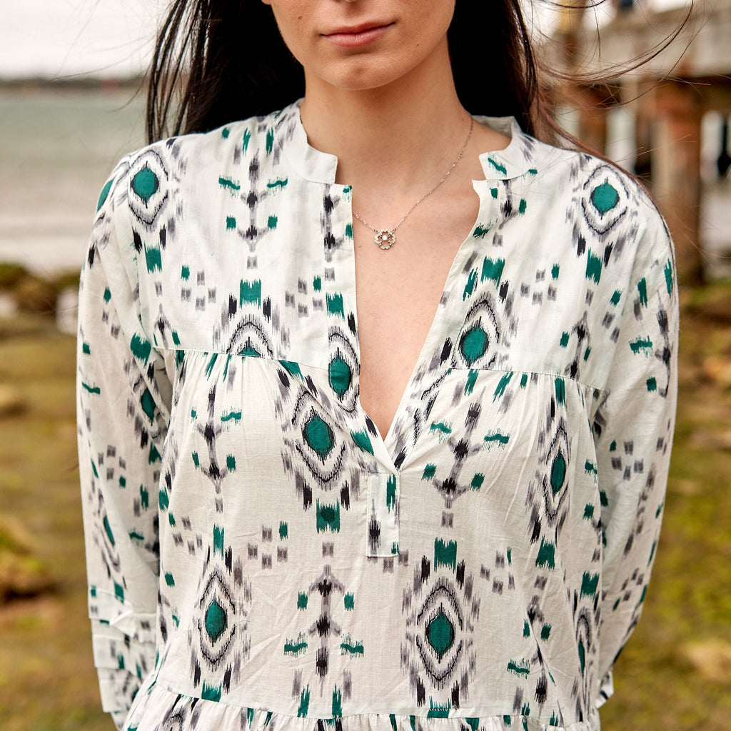 'Breezy Bohemian' 100% Cotton Maxi Dress