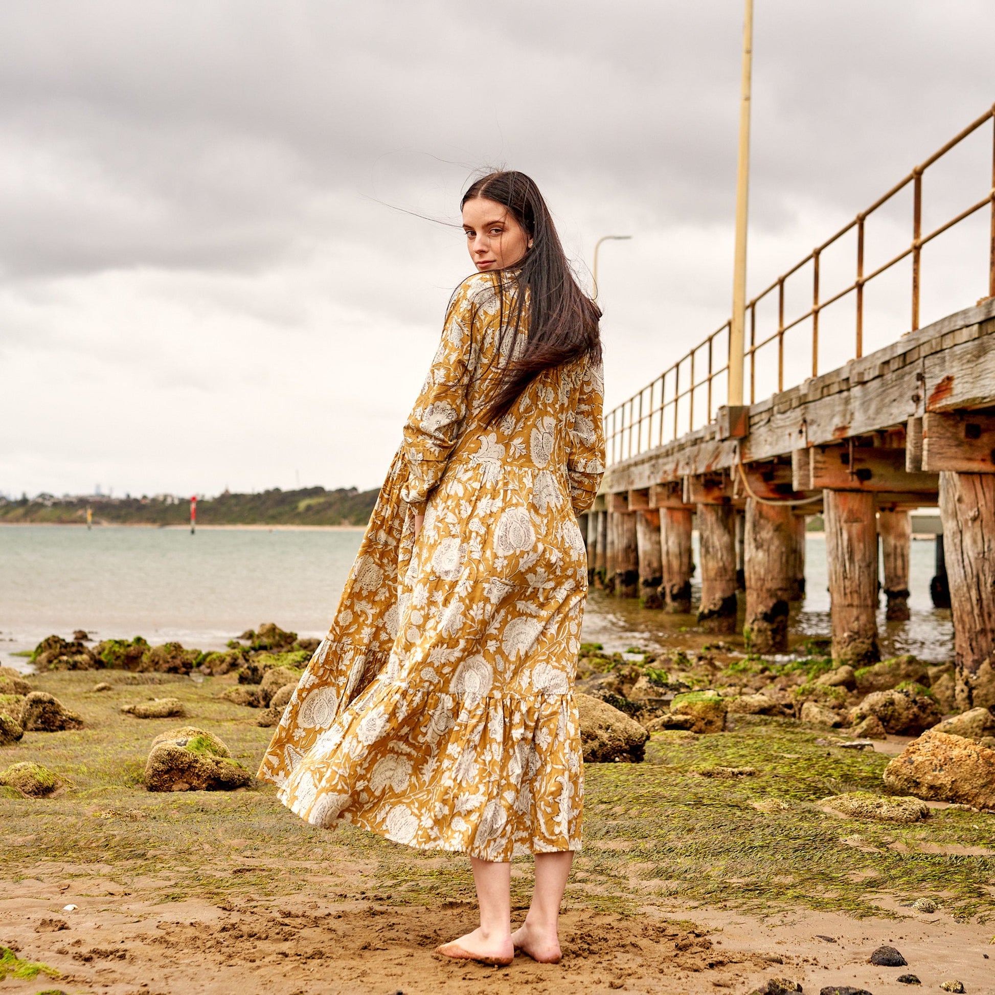 100% Cotton Maxi Dress - Kiara