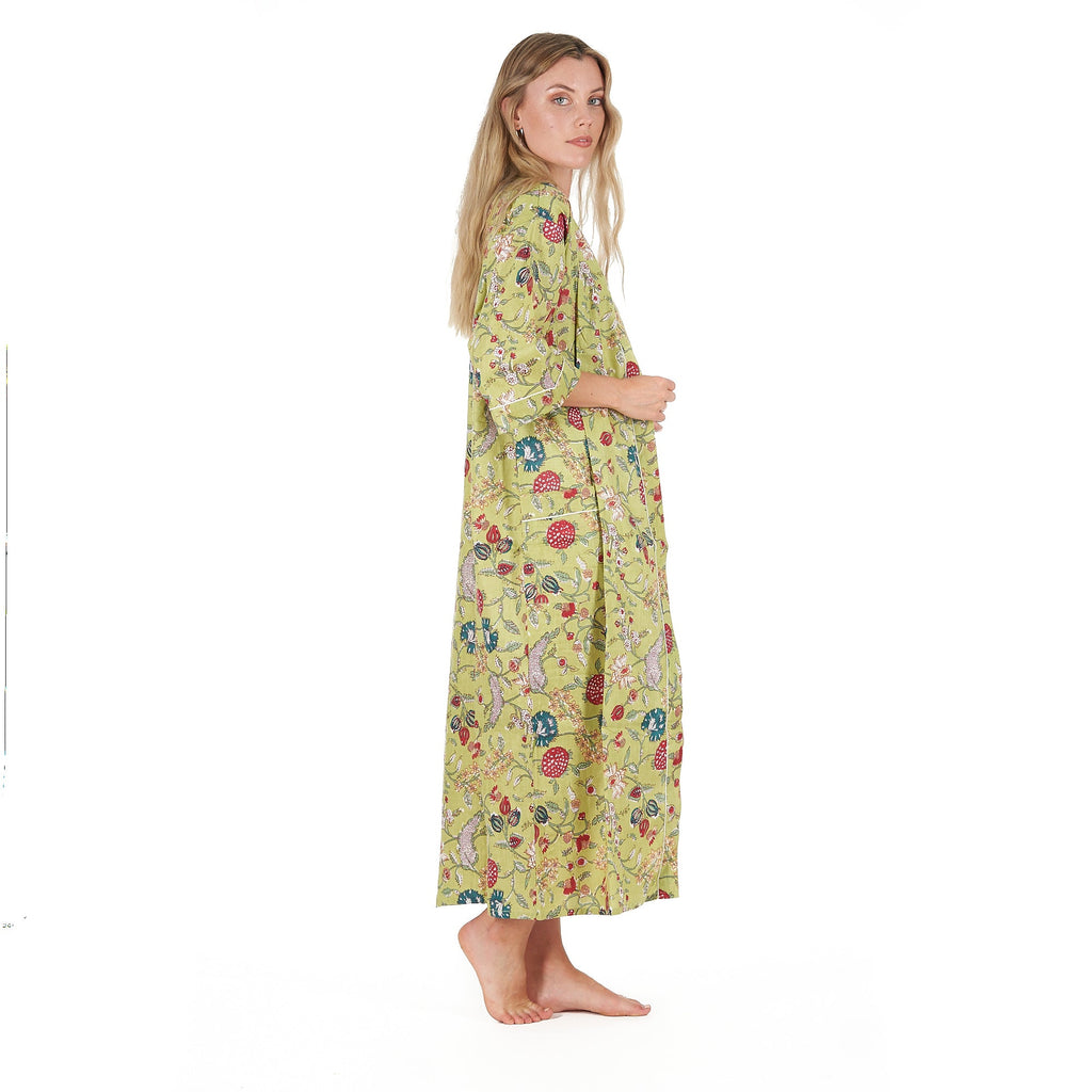 'Spring Bliss' 100% Cotton Kimono Robe