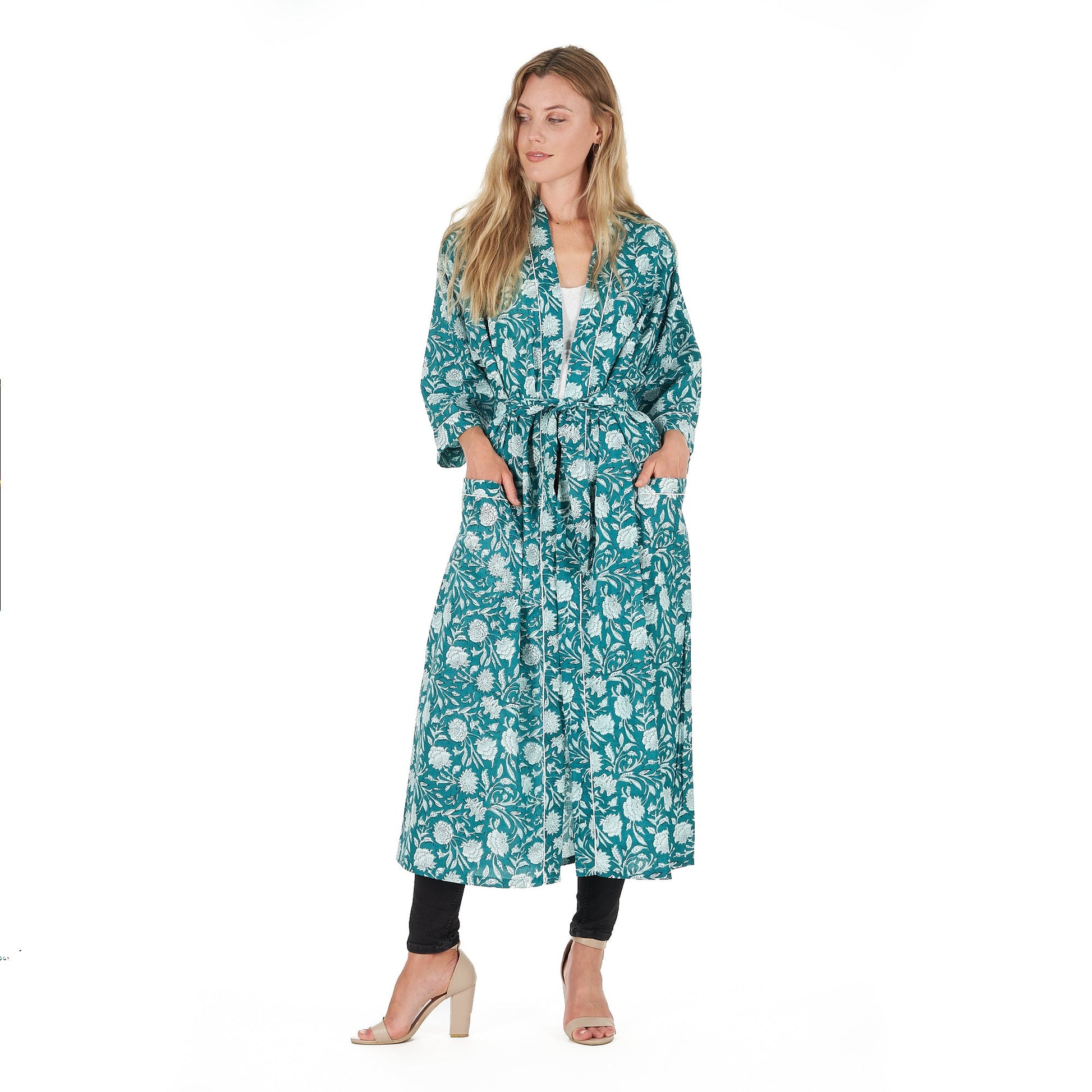'Mellow Moments' 100% Cotton Kimono Robe