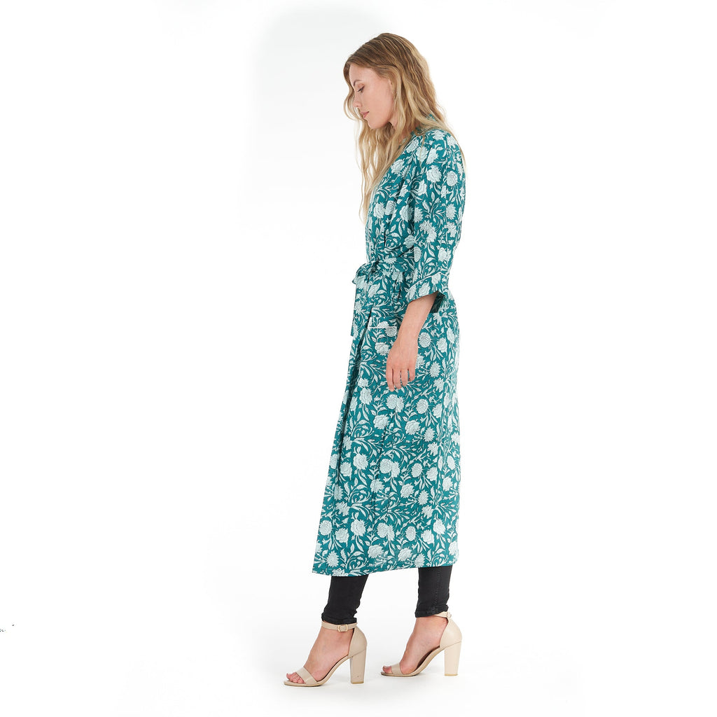 'Mellow Moments' 100% Cotton Kimono Robe