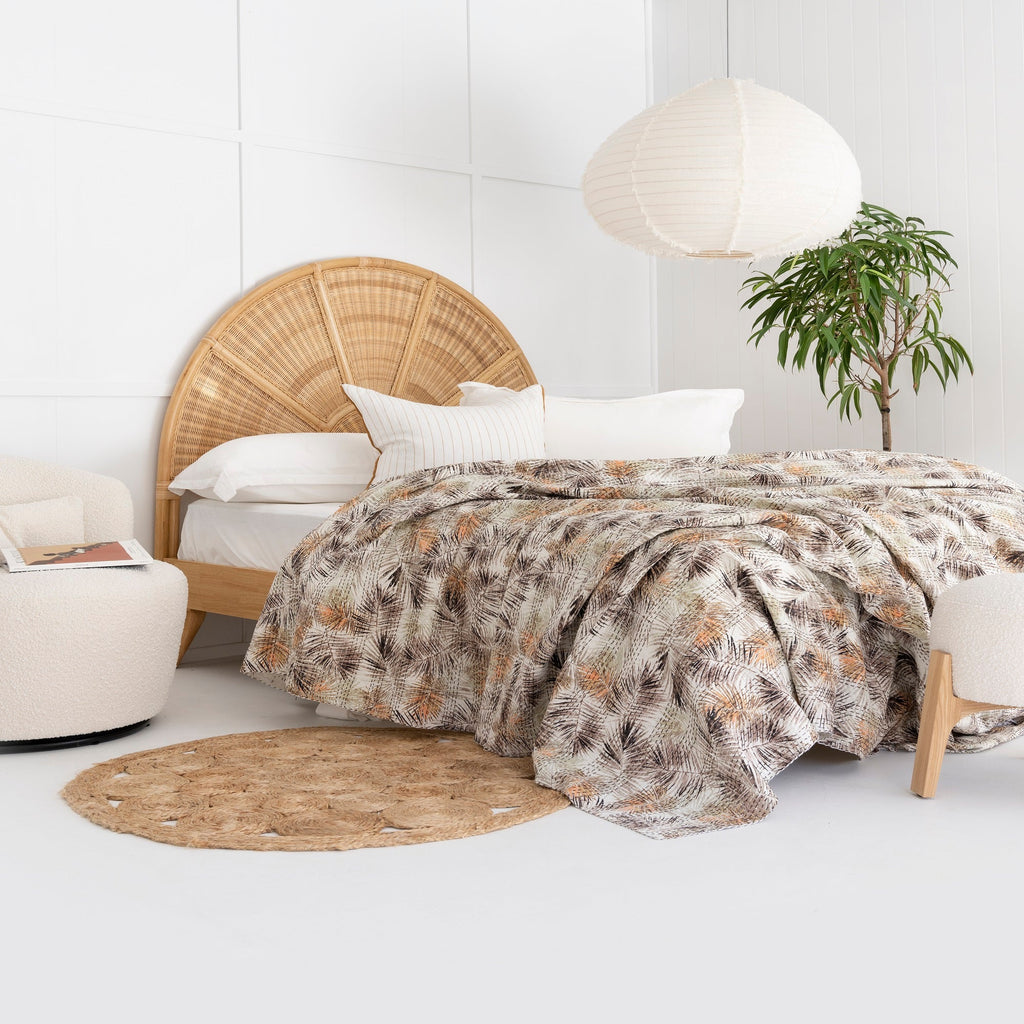 Linen Connections Indian Kantha Quilt - Tree Story