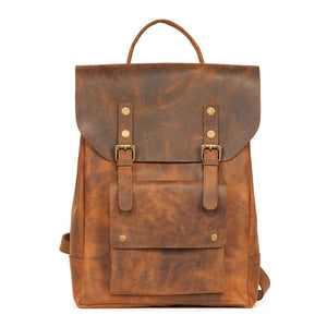 Leather Bag for Laptops and Diapers - Chandler's Adventure