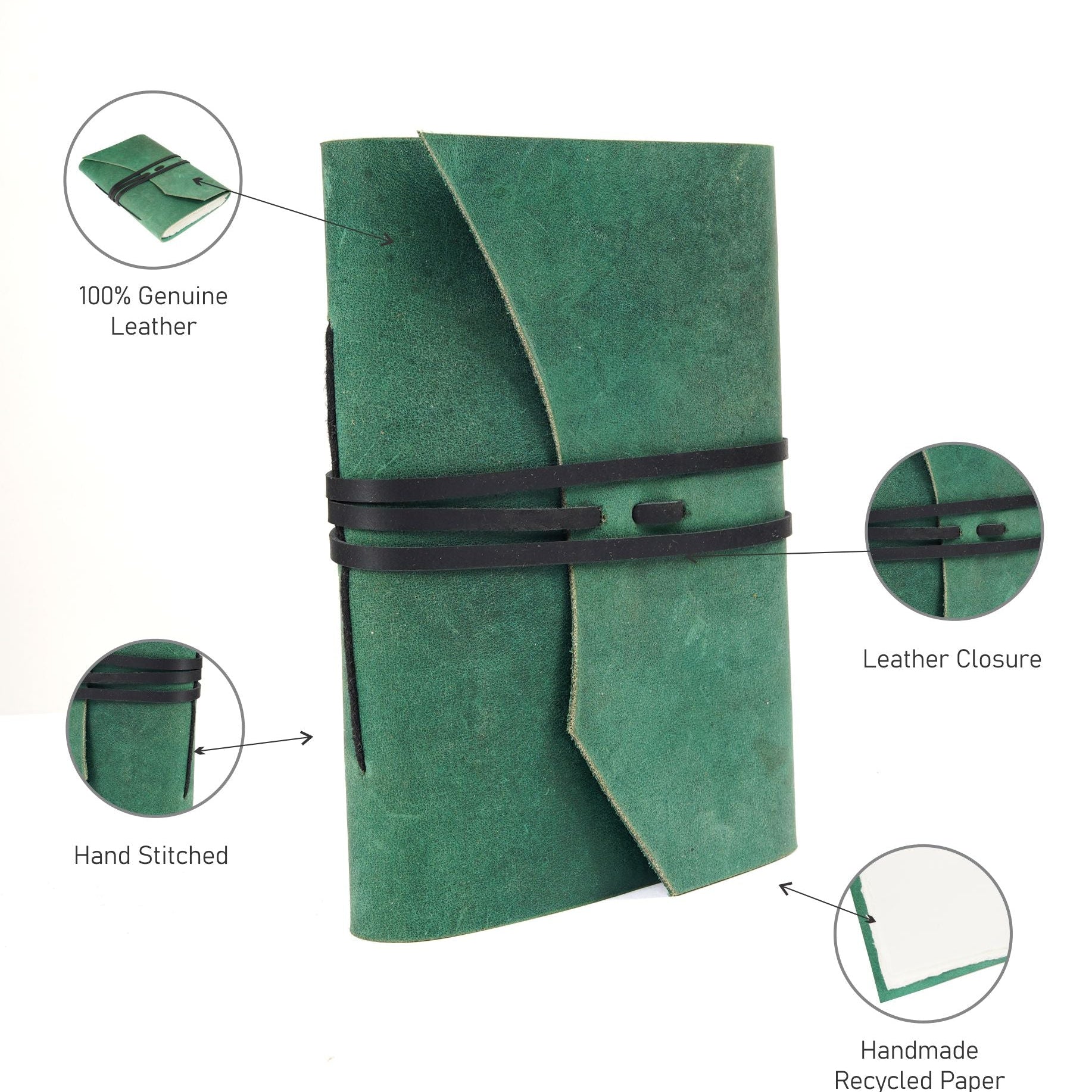 Vintage Leather Journal - Mystic Enigma