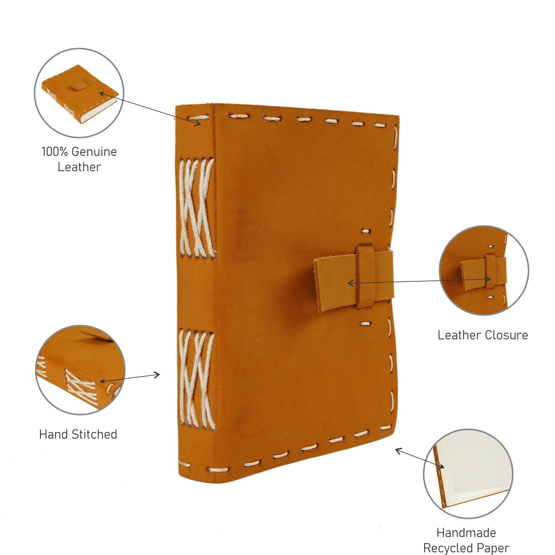 Vintage Leather Journal - Retro Discovery