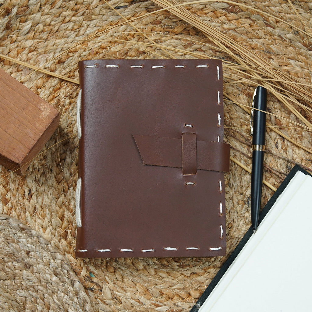 Vintage Leather Journal - Wanderlust Brown