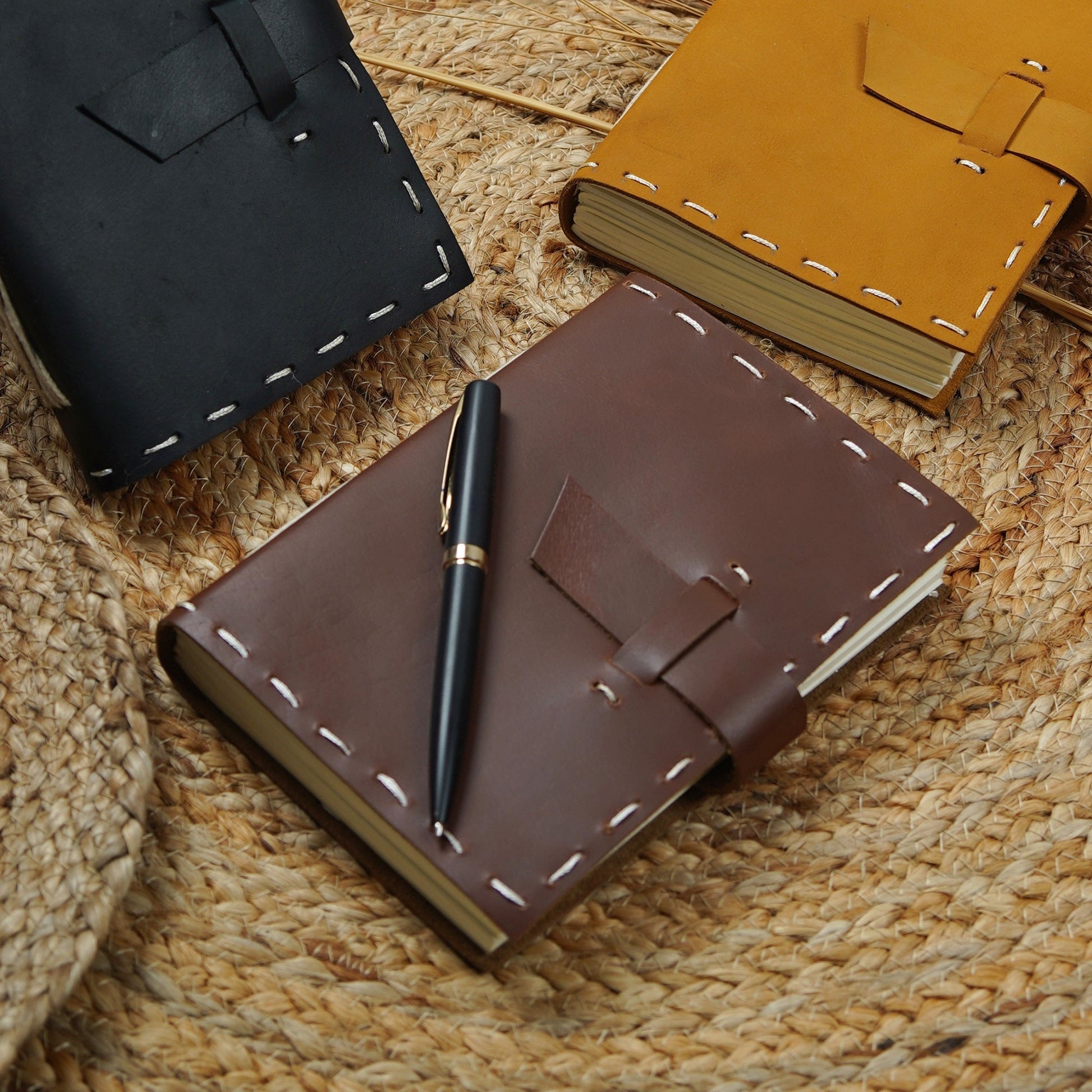 Vintage Leather Journal - Wanderlust Brown