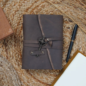 Vintage Leather Journal - Nomad's Key to Heaven