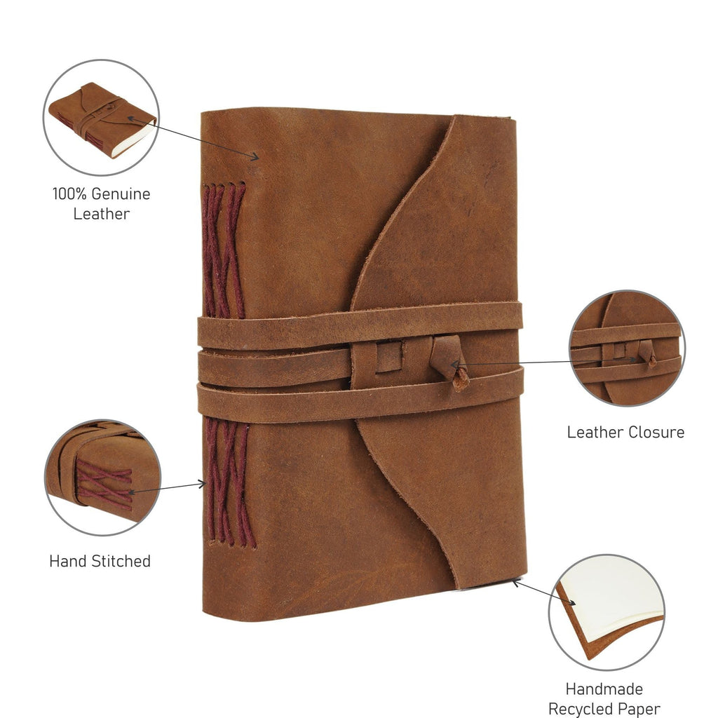 Retro Revival Vintage Leather Journal Book