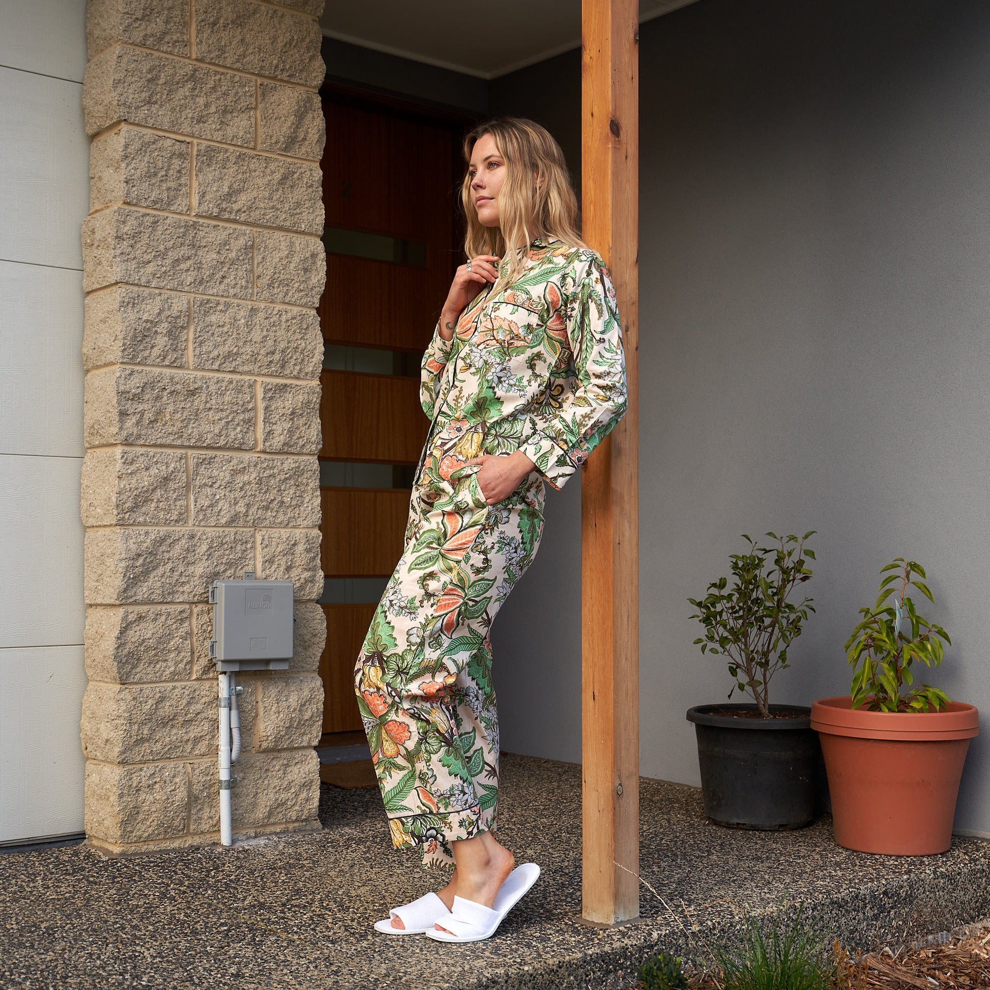 'Enchanting Evening' 100% Cotton Pyjama Set