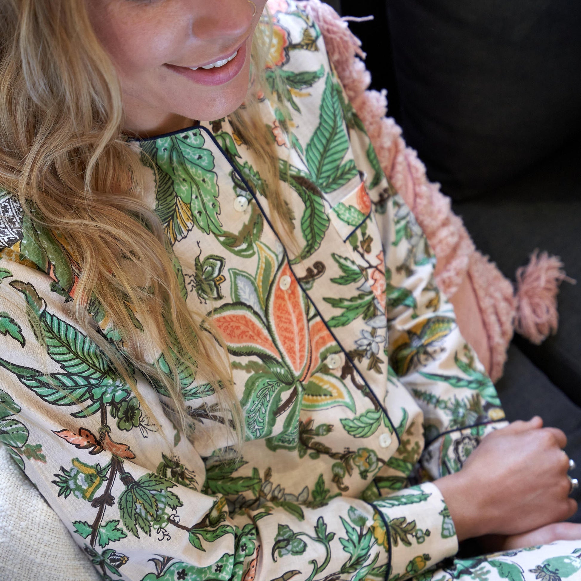 'Enchanting Evening' 100% Cotton Pyjama Set