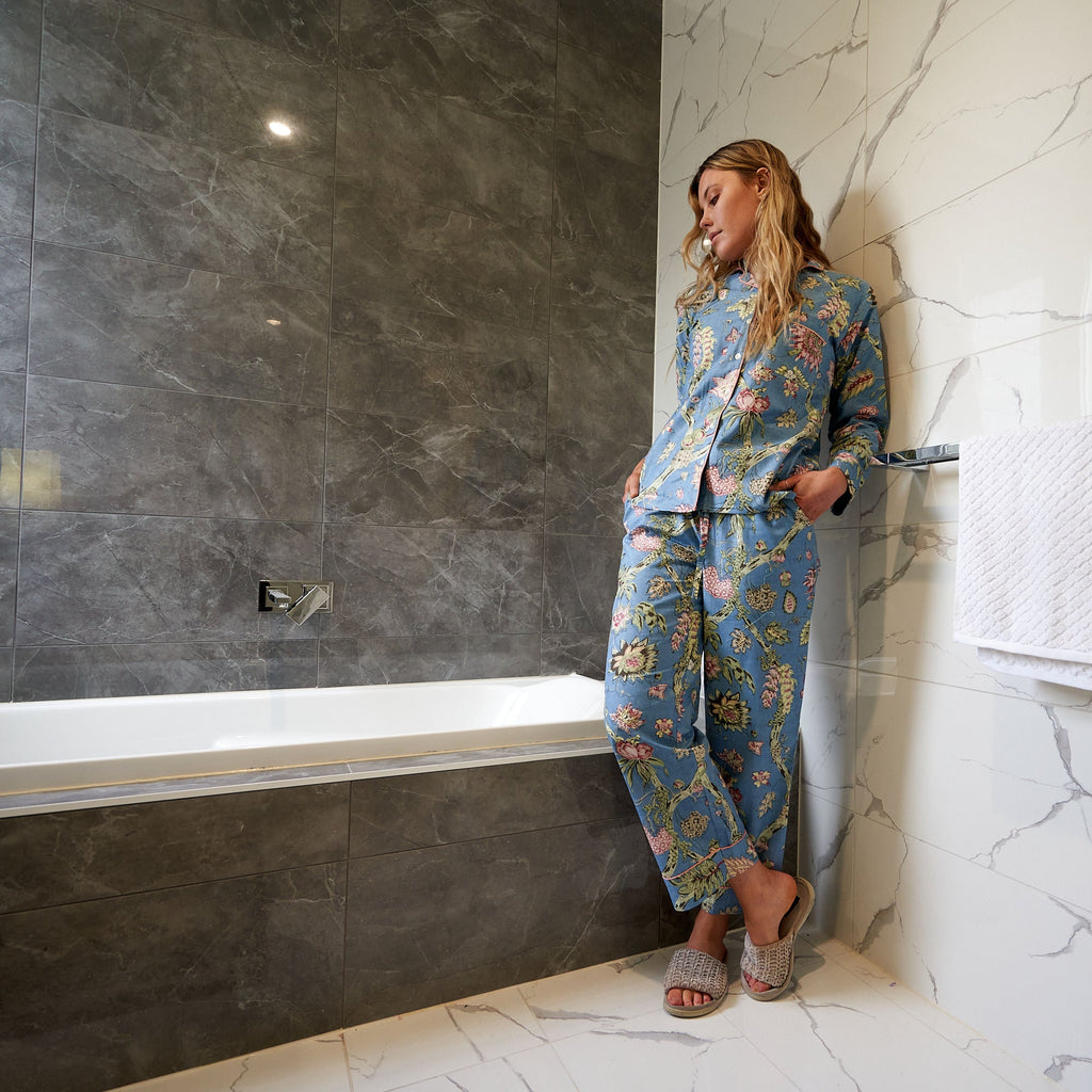 'Floral Bliss' 100% Cotton Pyjama Set