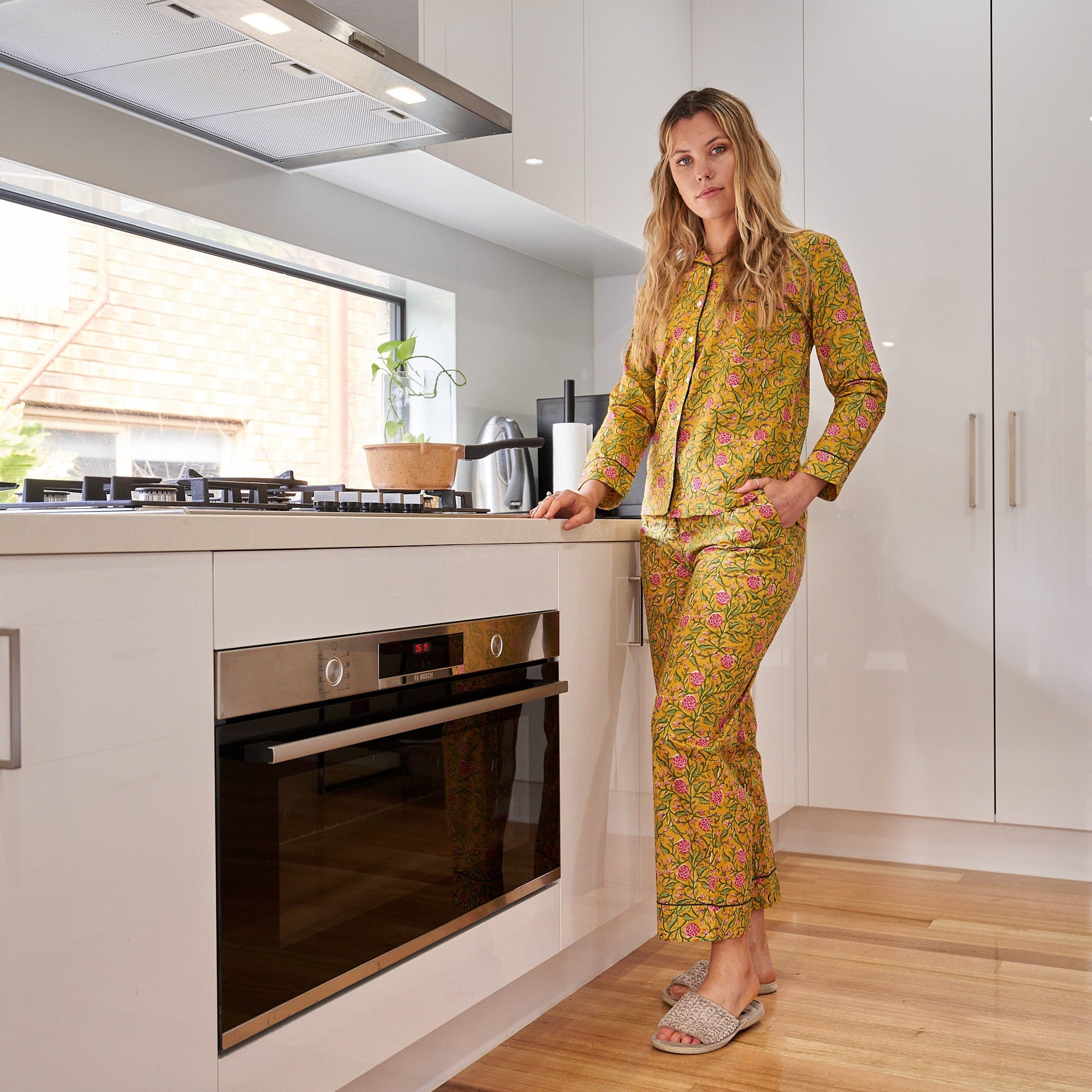 'Floral Dreams' 100% Cotton Pyjama Set