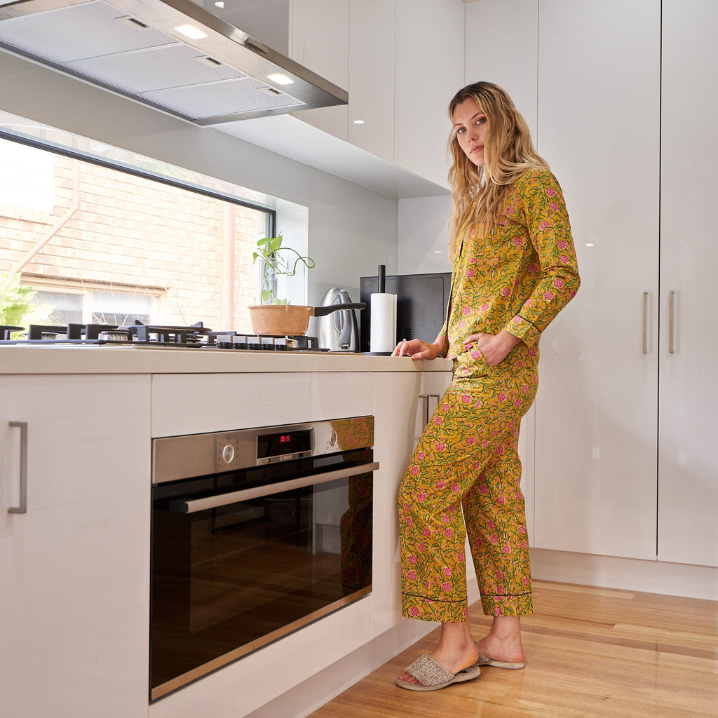 'Floral Dreams' 100% Cotton Pyjama Set