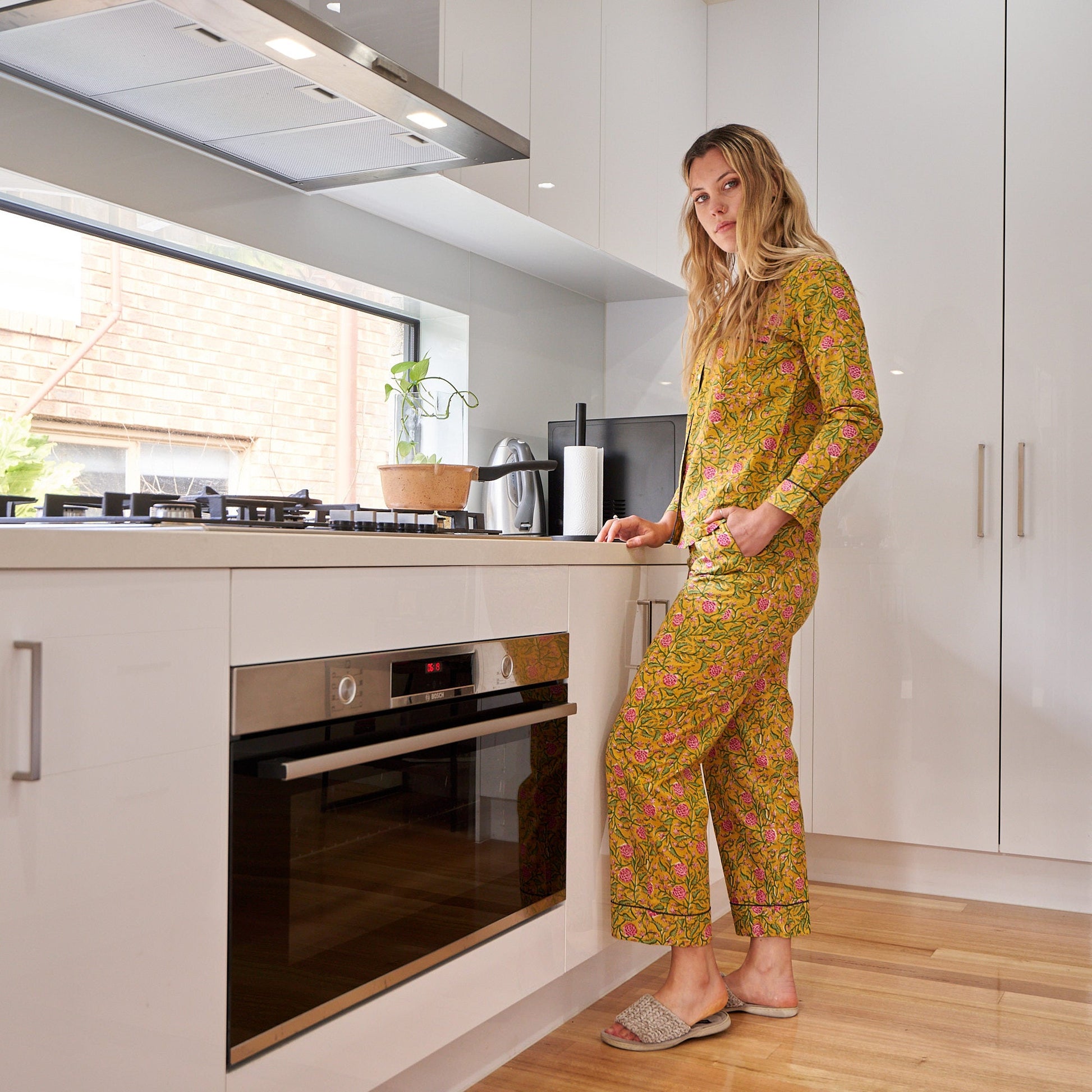 'Floral Dreams' 100% Cotton Pyjama Set