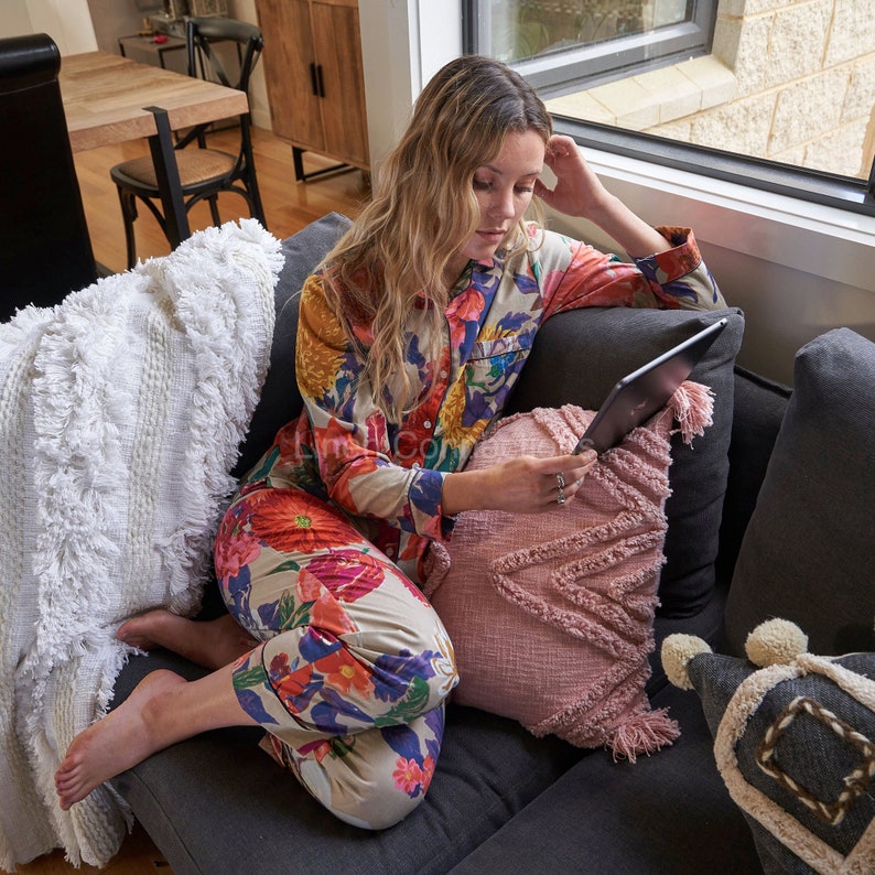 'Blossoming Dreams' 100% Cotton Pyjama Set