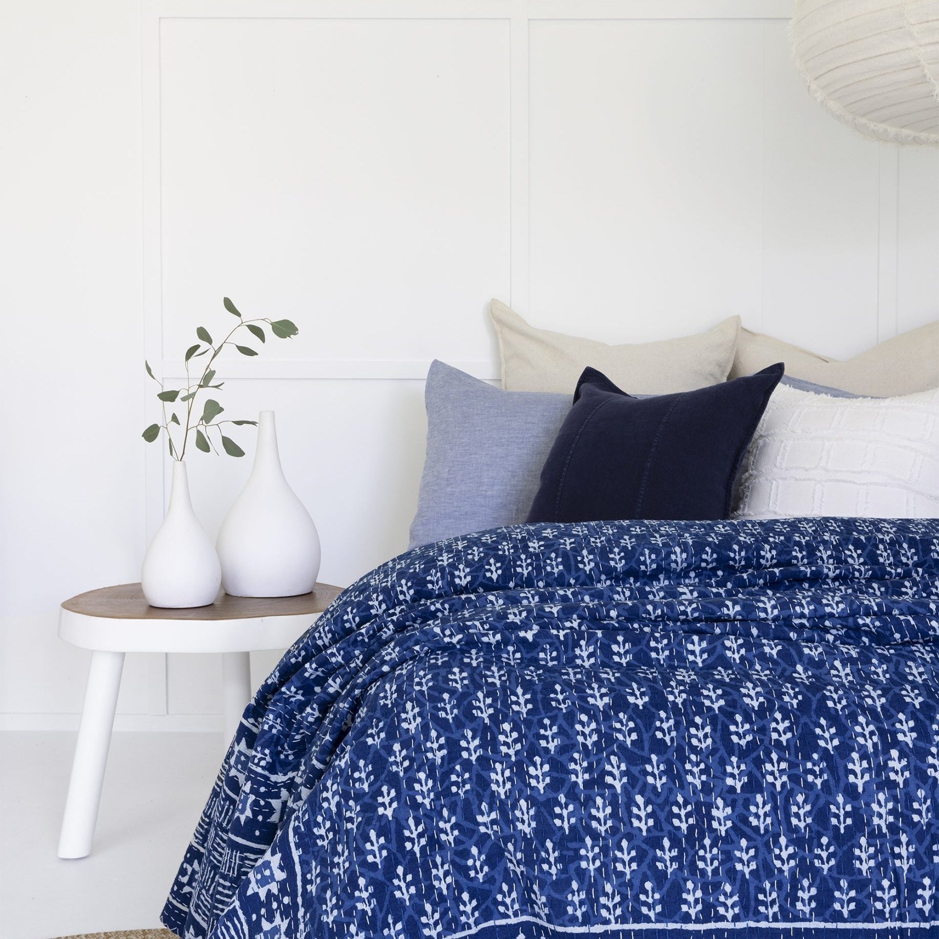 Indian Kantha Quilt Blanket Bedspread Throw Duvet - Eva